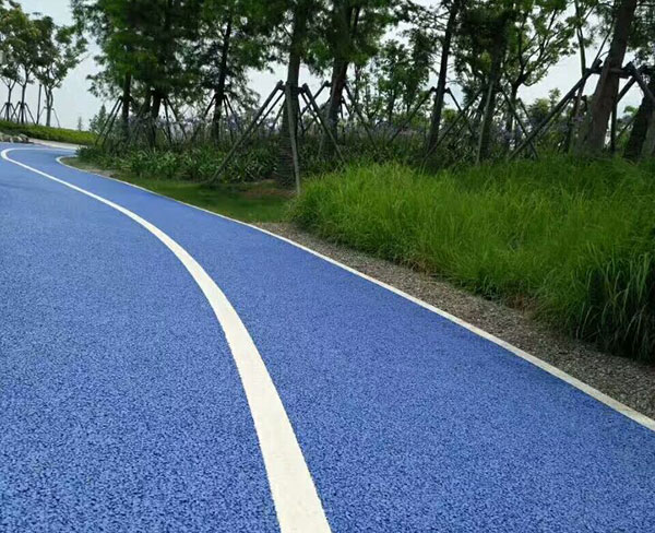 彩色沥青道路施工