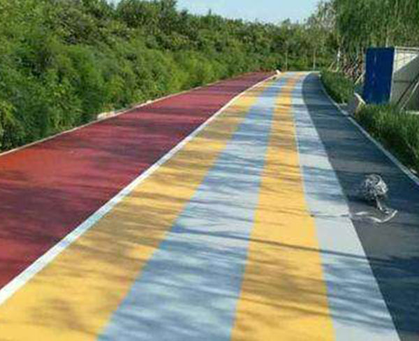 彩色沥青道路施工