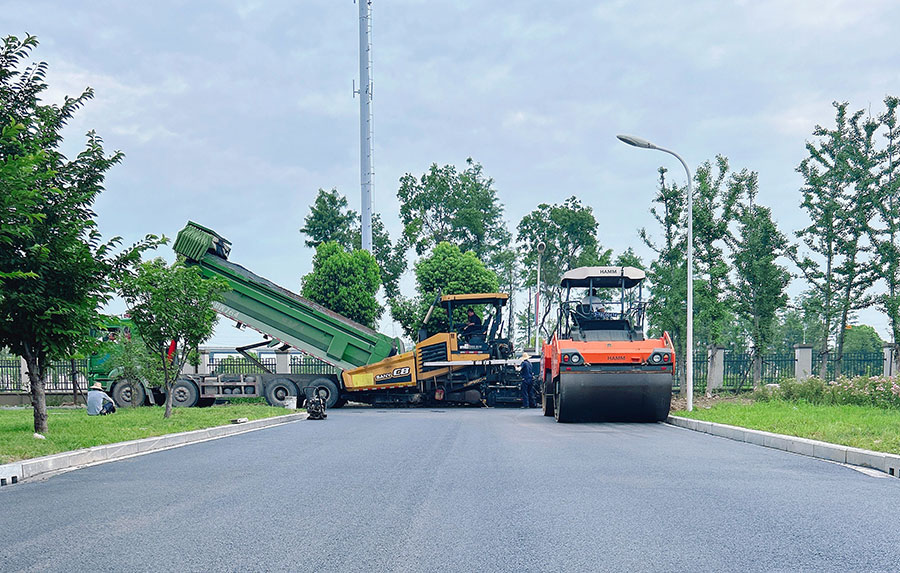 网安合寓沥青道路施工案例